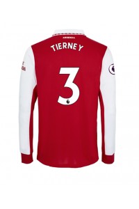 Arsenal Kieran Tierney #3 Voetbaltruitje Thuis tenue 2022-23 Lange Mouw